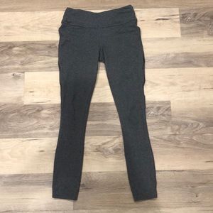 SKIRTSPORT LEGGINGS HEATHER GRAY WITH BLACK BACK DETAILING XS PRISTINE CONDITION